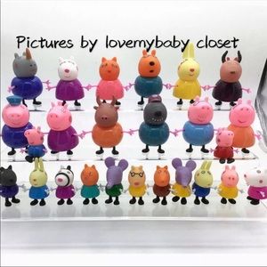 25 peppa pig figures lot
